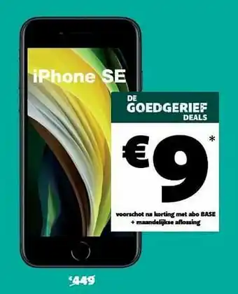 Base Apple iphone se aanbieding