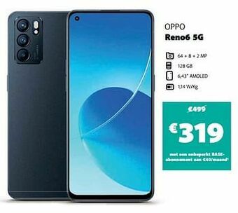 Base Oppo reno6 5g aanbieding