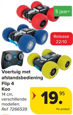 Carrefour Voertuig met afstandsbediening Flip 4 Koo aanbieding