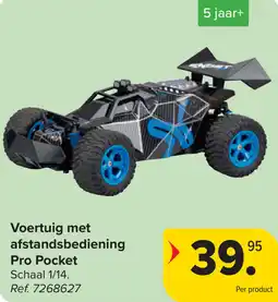 Carrefour Voertuig met afstandsbediening Pro Pocket aanbieding