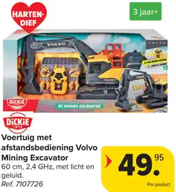 Carrefour Voertuig met afstandsbediening Volvo Mining Excavator aanbieding