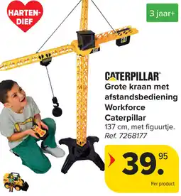 Carrefour Caterpillar Grote kraan met afstandsbediening Workforce Caterpillar aanbieding