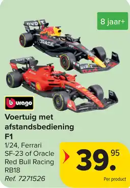 Carrefour Voertuig met afstandsbediening F1 aanbieding