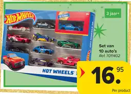 Carrefour Set van 10 auto's aanbieding