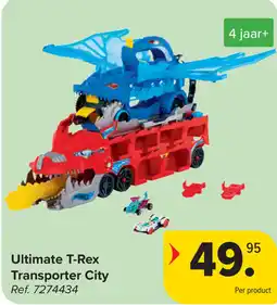 Carrefour Ultimate T-Rex Transporter City aanbieding