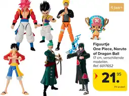 Carrefour Figuurtje One Piece, Naruto of Dragon Ball aanbieding