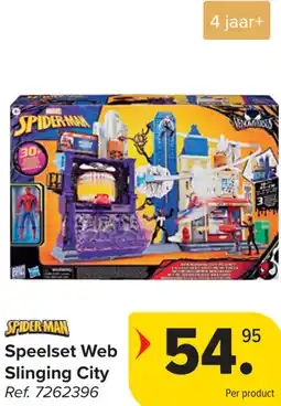 Carrefour Spiderman Speelset Web Slinging City aanbieding