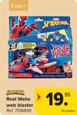 Carrefour Spiderman Real Webs web blaster aanbieding