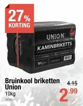Bruinkool briketten union
