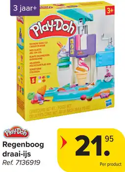Carrefour Play-Doh Regenboog draai-ijs aanbieding