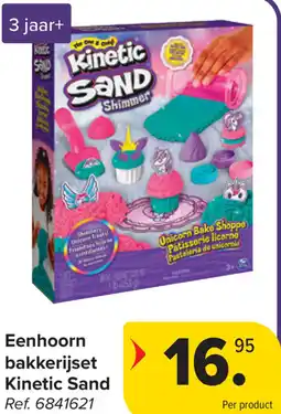 Carrefour Eenhoorn bakkerijset Kinetic Sand aanbieding