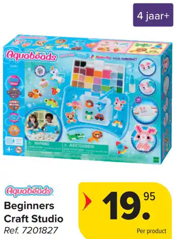 Carrefour Aquabeads Beginners Craft Studio aanbieding