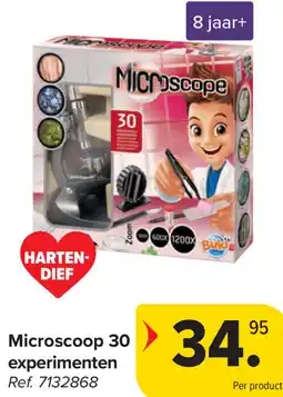 Carrefour Microscoop 30 experimenten aanbieding