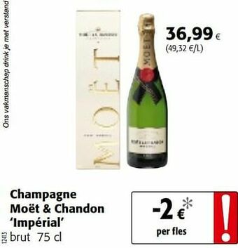 Colruyt Champagne moët + chandon impérial brut aanbieding