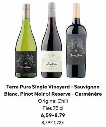 Jumbo Terra pura single vineyard - sauvignon blanc pinot noir of reserva - carménère aanbieding
