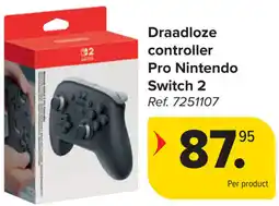 Carrefour Draadloze controller Pro Nintendo Switch 2 aanbieding