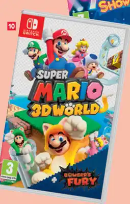 Carrefour Nintendo Switch Super Mario 3D World aanbieding