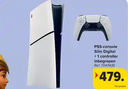 Carrefour PS5-console Slim Digital +1 controller inbegrepen aanbieding