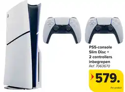 Carrefour PS5-console Slim Disc + 2 controllers inbegrepen aanbieding