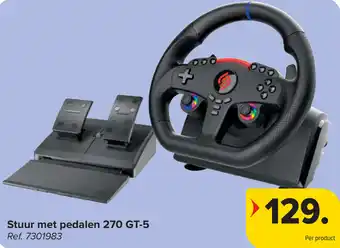 Carrefour Stuur met pedalen 270 GT-5 aanbieding