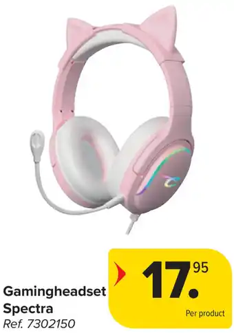 Carrefour Gamingheadset Spectra aanbieding