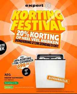 Expert AEG Inbouw Vaatwasser aanbieding
