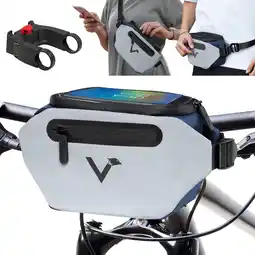Decathlon Stuurtas Fietstas voor stuur & heuptas Waterdicht met KLICKfix houder 4L aanbieding