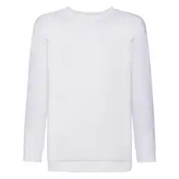 Decathlon Klassiek Effen Sweatshirt voor Kinderen/Kinderen (Wit) aanbieding