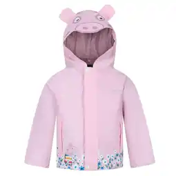 Decathlon Peppa Pig Waterdicht Jasje met Capuchon voor Kinderen/Kinderen (Roze Mist) aanbieding