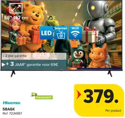 Carrefour Hisense 58A6K aanbieding