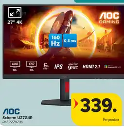 Carrefour AOC Scherm U27G4R aanbieding