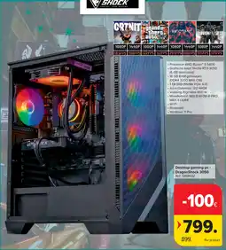 Carrefour Desktop gaming-pc DragonShock 3050 aanbieding