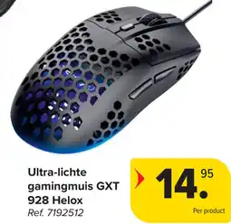 Carrefour Ultra-lichte gamingmuis GXT 928 Helox aanbieding