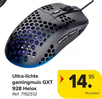 Carrefour Ultra-lichte gamingmuis GXT 928 Helox aanbieding