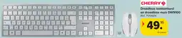 Carrefour Cherry Draadloos toetsenbord en draadloze muis DW9100 aanbieding
