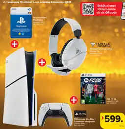Carrefour PS5-console Slim Disc + 1 controller inbegrepen aanbieding
