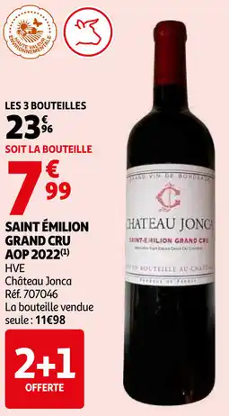 Auchan Saint émilion grand cru aop 2022 aanbieding