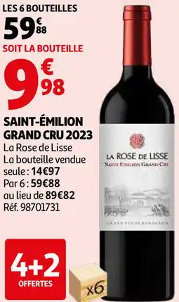 Auchan Saint-émilion grand cru 2023 aanbieding
