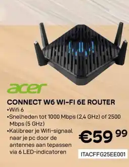 CompuDeals Acer Connect W6 WI-FI 6E router aanbieding