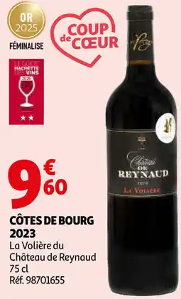 Auchan Côtes de bourg 2023 aanbieding