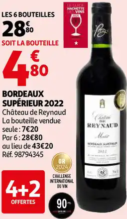 Auchan Bordeaux supérieur 2022 aanbieding