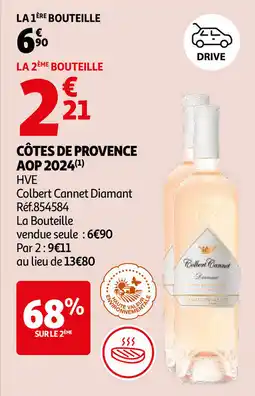 Auchan Côtes de provence AOP 2024 aanbieding