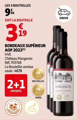 Auchan Bordeaux supérieur AOP 2022 aanbieding