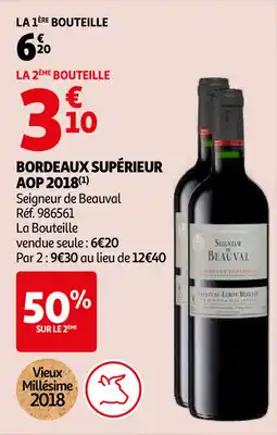 Auchan Bordeaux supérieur AOP 2018 aanbieding
