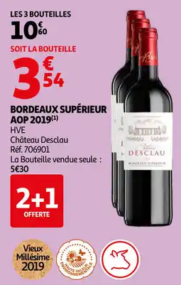 Auchan Bordeaux supérieur AOP 2019 aanbieding