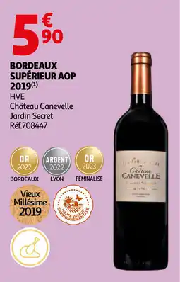 Auchan Bordeaux supérieur AOP 2019 aanbieding
