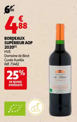 Auchan Bordeaux supérieur AOP 2020 aanbieding