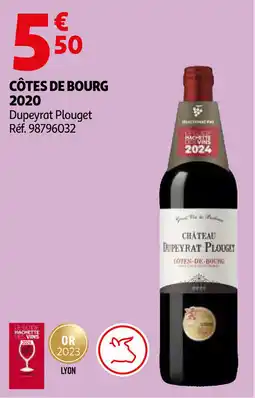 Auchan Côtes de bourg 2020 aanbieding