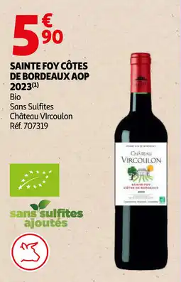 Auchan Sainte foy côtes de bordeaux AOP aanbieding