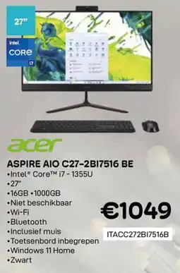 CompuDeals Acer Aspire AIO C27-2B17516 BE aanbieding